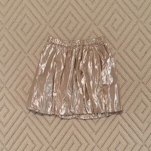 Brand New Crewcuts Metallic Gold Mini Skirt